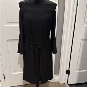 Elegant Black Off-Shoulder Dress